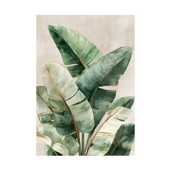 Dipinto stampato dipinto su tela 70x100 cm Foliage – Styler