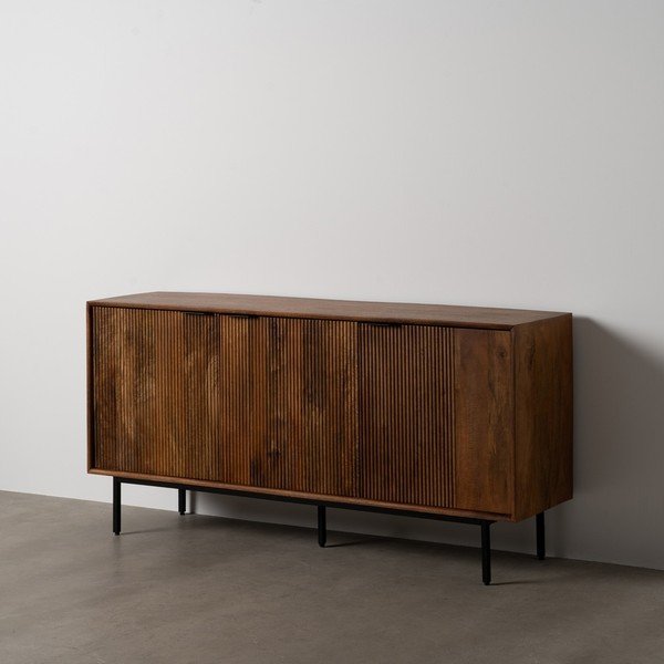 Cassettiera marrone in mango massiccio 160x78x40 cm Sagara – Ixia-image-2