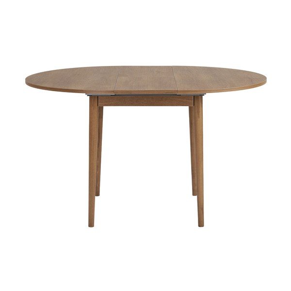 Tavolo da pranzo rotondo con effetto rovere allungabile con estensione ø 100 cm Viona – Kalune Design-image-4