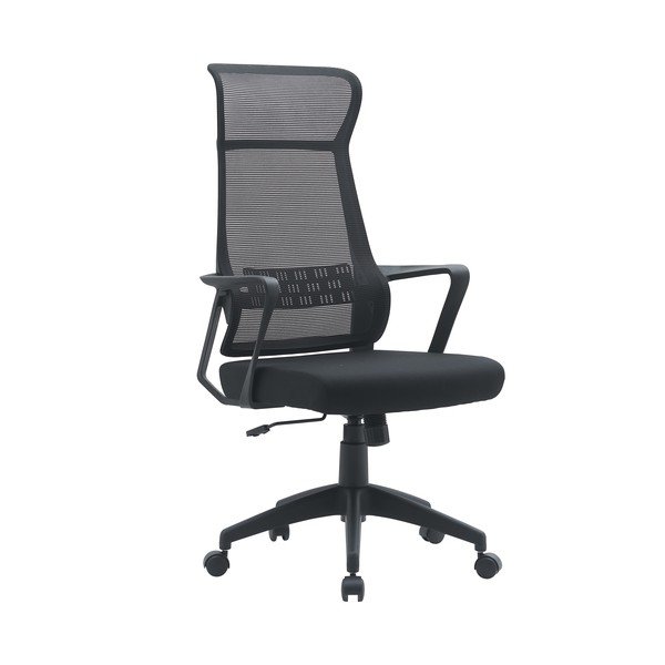 Sedia da ufficio nera in imbottito Hoboken – Yes Everyday