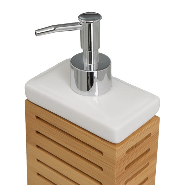 Set di accessori da bagno in bambù in colore naturale - Casa Selección-image-3