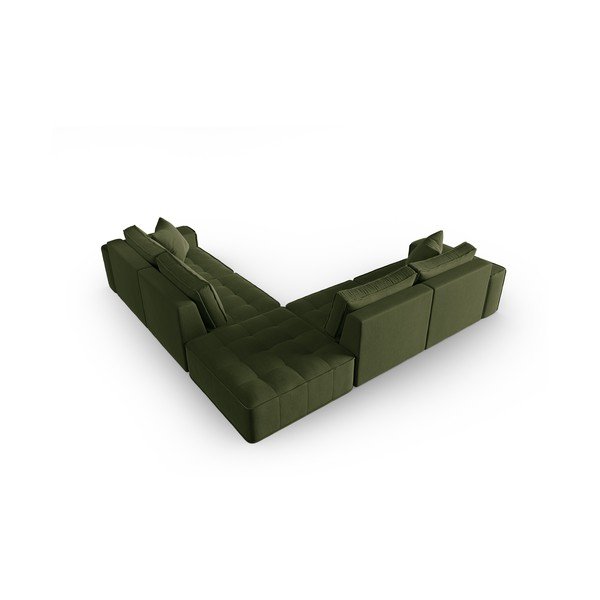 Divano angolare verde Mike - Micadoni Home-image-3