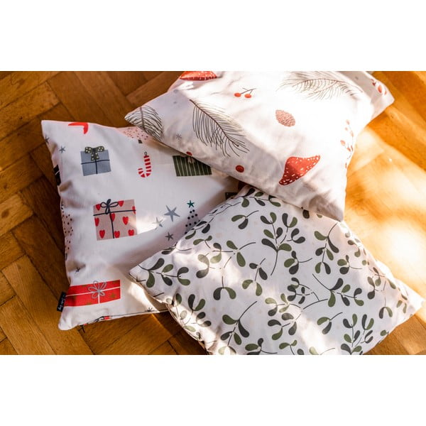 Federe decorative in set a tema Natale 4 pz 45x45 cm Santa – Butter Kings-image-4