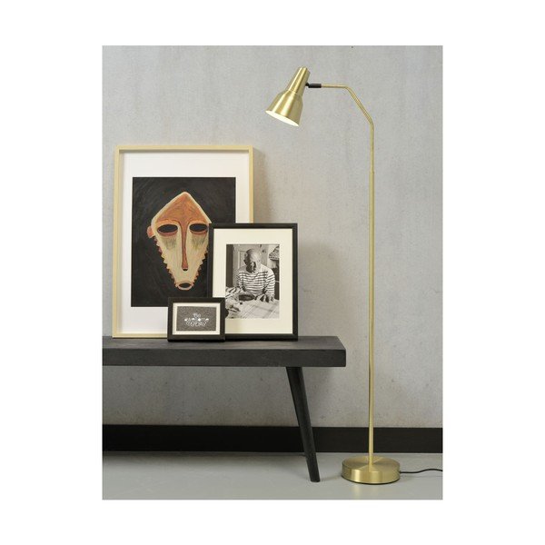Lampada da terra con paralume in metallo color oro (altezza 140 cm) Valencia - it's about RoMi-image-4