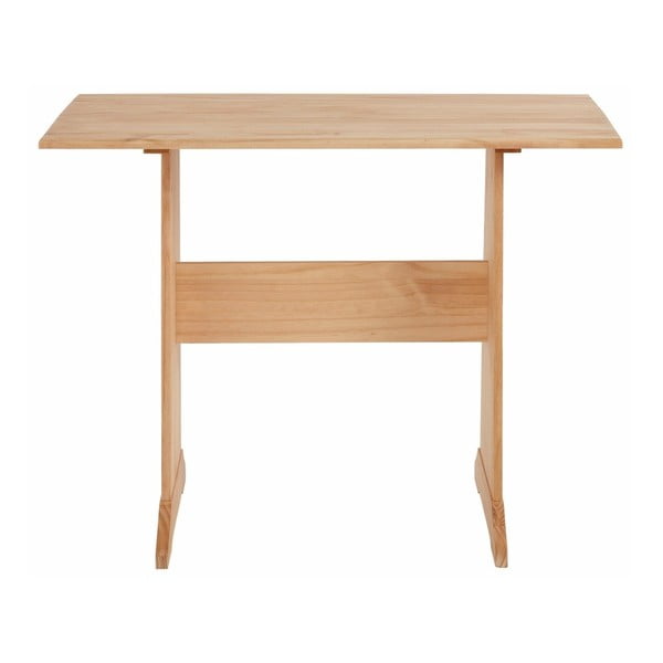 Set di panca angolare e tavolo da pranzo in legno di pino massiccio Samantha - Støraa-image-1