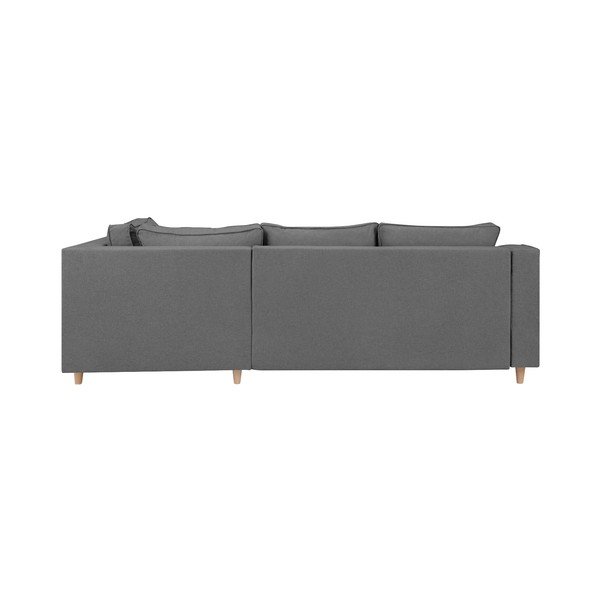 Divano letto grigio Jonquille per quattro persone, angolo destro - Mazzini Sofas-image-3