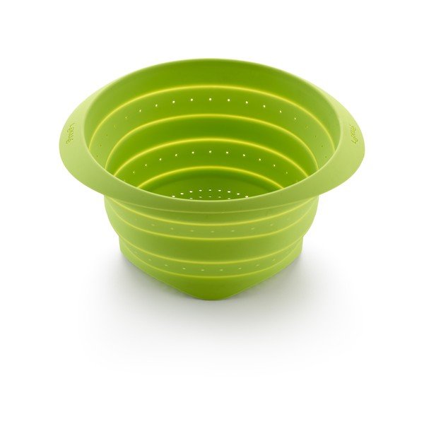 Scolapasta in silicone verde Mini - Lékué