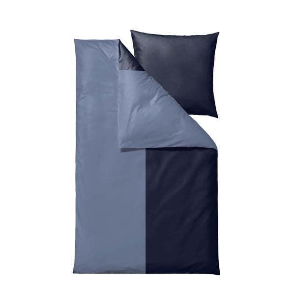 Biancheria da letto singola in cotone biologico blu 135x200 cm Touch - Södahl