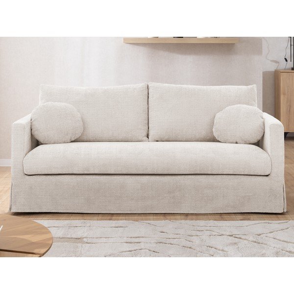 Divano color crema 195 cm Paphos – Ropez-image-3