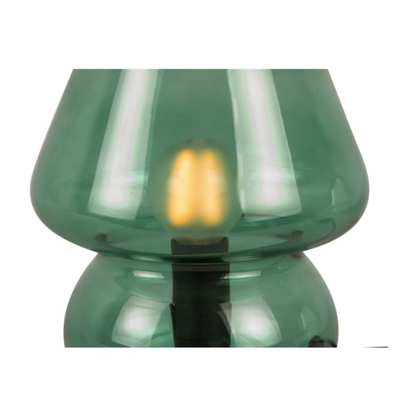 Lampada da tavolo in vetro verde scuro Vetro, altezza 18 cm - Leitmotiv-image-4