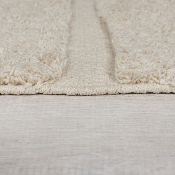 Tappeto in cotone intrecciato a mano color crema 80x150 cm Ada Arch Geo - Flair Rugs-image-4