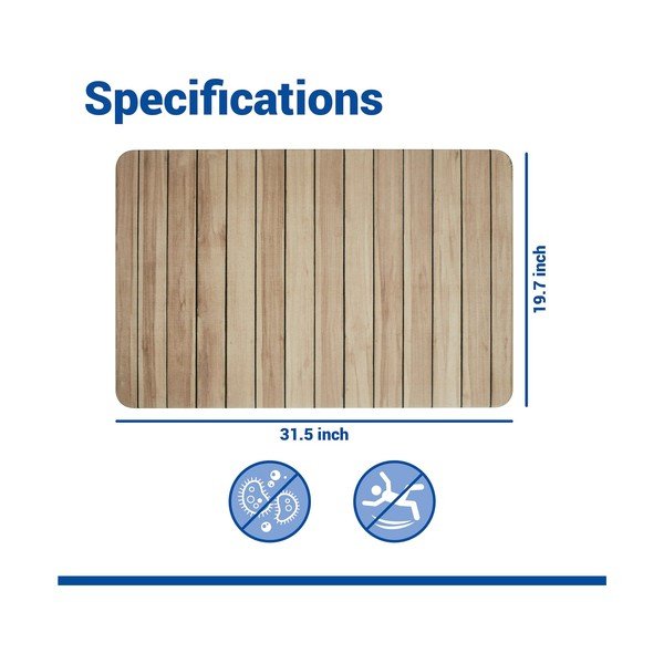 Tappetino per il bagno di colore naturale in diatomite 50x80 cm Lepiana – Wenko-image-3