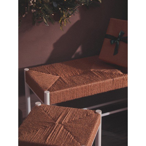 Panchina di colore naturale in legno massiccio Bandar – Premier Housewares-image-3