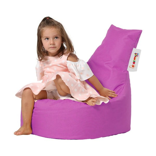 Pouf a sacco per bambini rosa Baton – Floriane Garden-image-3