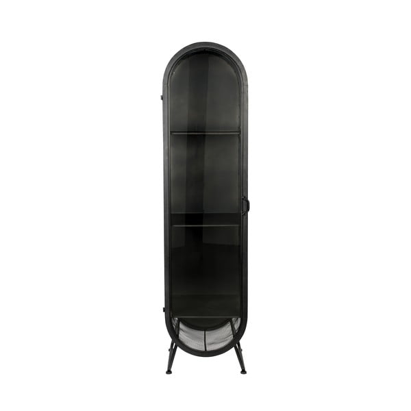 Vetrina in metallo nero 46x181 cm Oval - Dutchbone