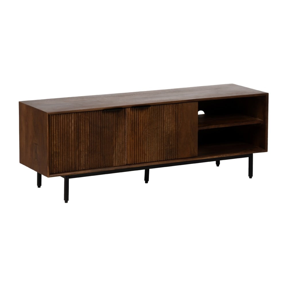 Mobile TV marrone in mango massiccio 140x50x40 cm Sagara – Ixia | Mobili TV