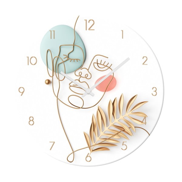 Orologio da parete in vetro ø 30 cm Feminine line - Styler