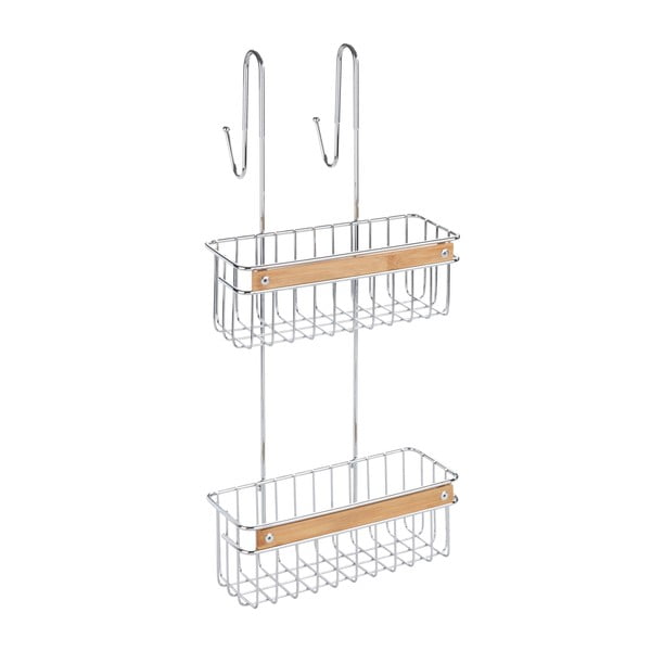 Mensola pensile per doccia a due piani in acciaio inossidabile Zerbo - Wenko