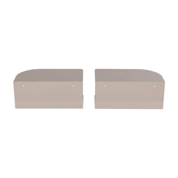 Set di comodini beige in metallo 2 pz Ovia – WOOOD-image-3