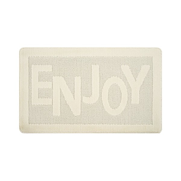 Tappetino per il bagno color crema 60x100 cm Enjoy – Foutastic