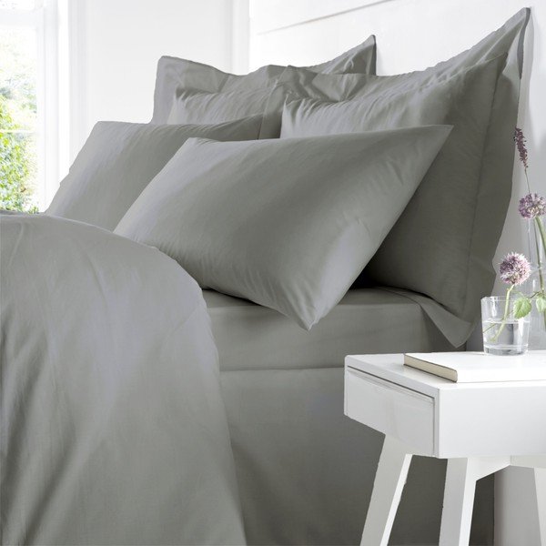 Set di 2 federe in cotone egiziano Charcoal, 50 x 75 cm Egyptian Cotton - Bianca-image-1