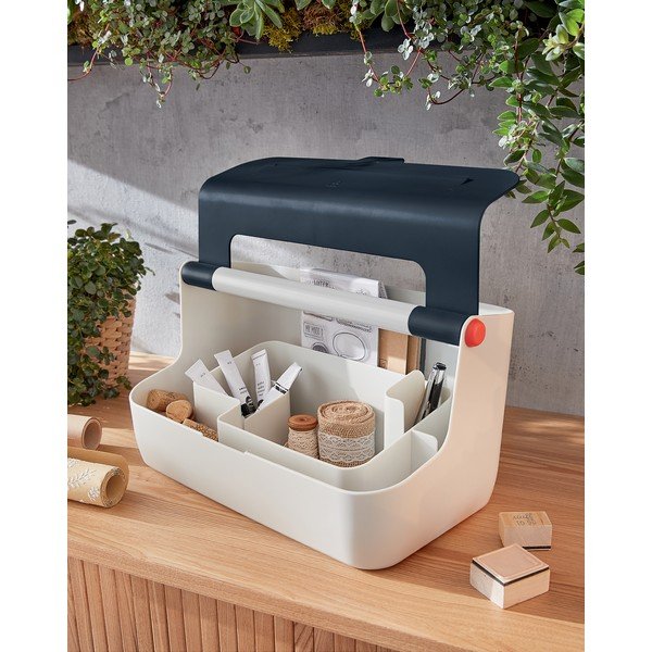 Scatola portatile grigia con organizzatore Cosy - Leitz-image-1