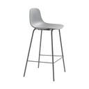 Sgabello da bar grigio in plastica (altezza della seduta 67,5 cm) Whitby – Unique Furniture