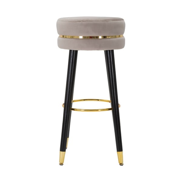 Sedia da bar grigio chiaro in imbottito (altezza della seduta 74 cm) Paris – Mauro Ferretti-image-1