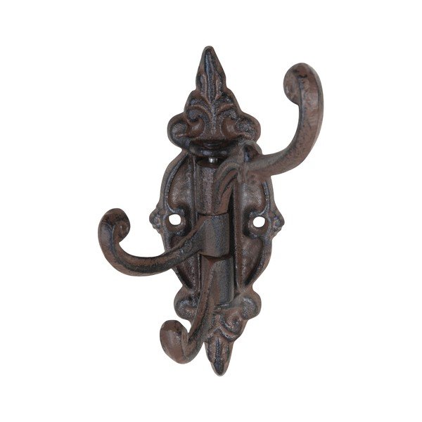 Gancio da parete in metallo marrone scuro - Esschert Design-image-3