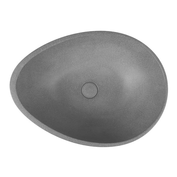 Lavabo in grigio scuro in calcestruzzo 53x39 cm Punc – Sapho-image-2