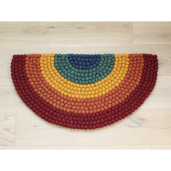 Tappeto in lana Ball per bambini Ball Rugs Multi Rainbow - Wooldot