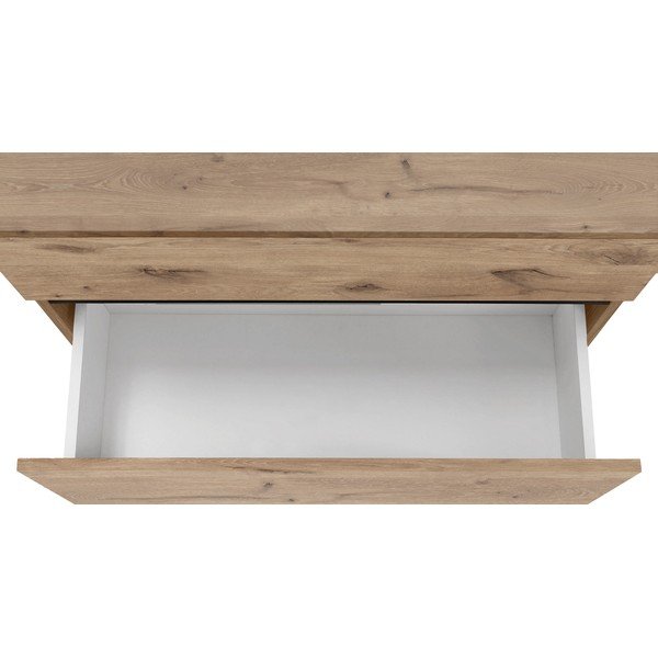 Mobile effetto rovere per lavabo da parete 80x55 cm Wisla - Støraa-image-1