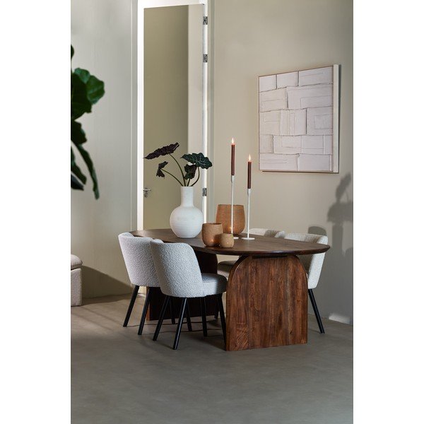 Tavolo da pranzo in acacia massiccia 100x220 cm Indore – Light & Living-image-2