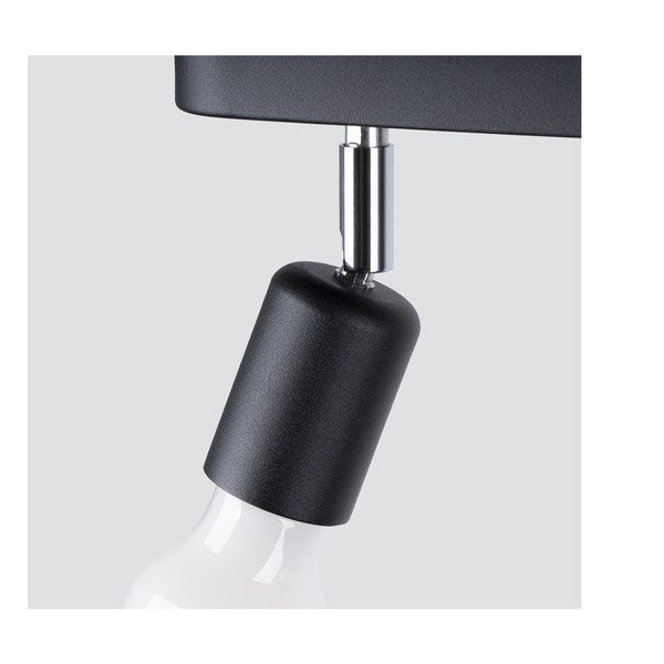 Plafoniera nera in metallo ø 6 cm Brando – Sollux-image-3