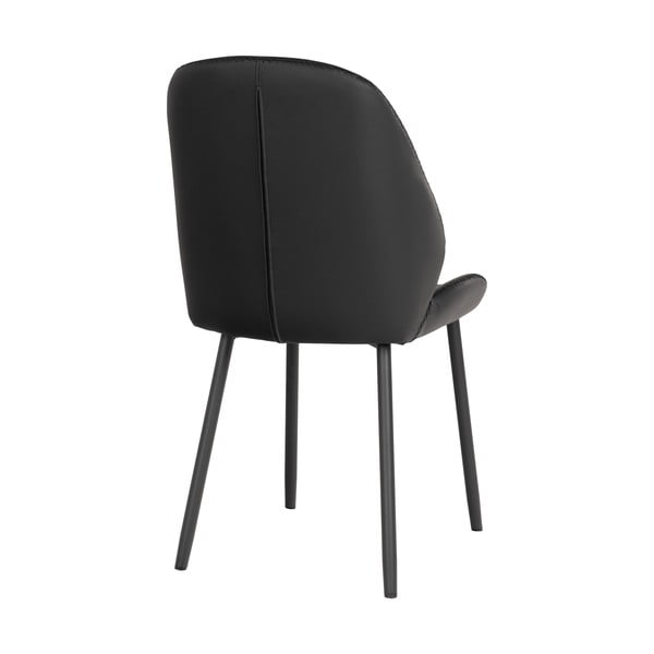 Sedie da pranzo nere in un set di 2 Monte Carlo - House Nordic-image-3