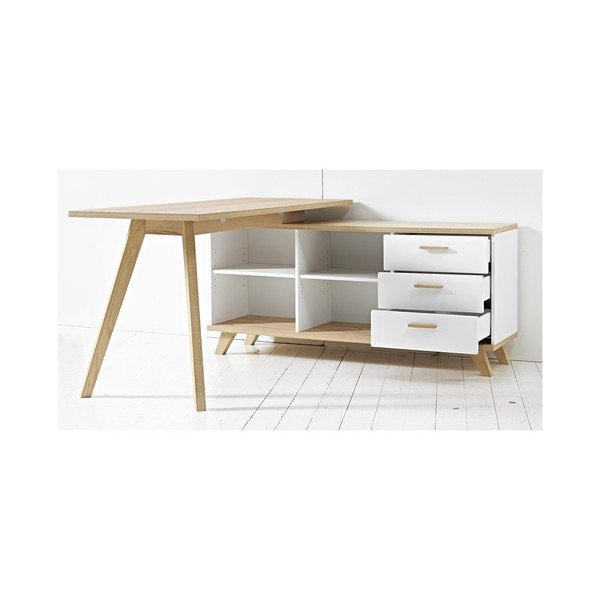 Tavolo da lavoro in rovere 144x145 cm Oslo - Germania-image-1