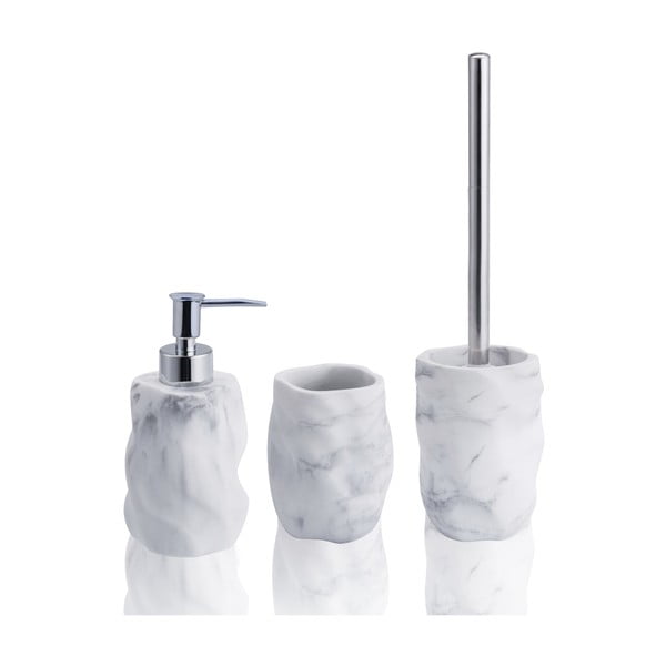 Set di accessori da bagno in marmo bianco Marble - Tomasucci
