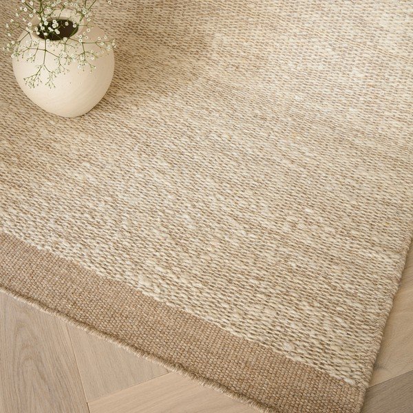 Tappeto in lana beige e crema tessuto a mano 200x290 cm Lima Sand - Asiatic Carpets-image-2