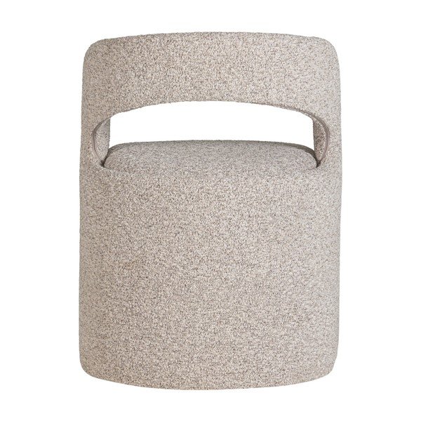 Sedia da pranzo color crema imbottito con braccioli Lanor – WOOOD-image-3