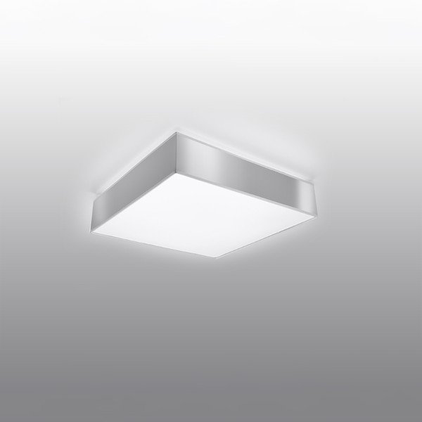 Lampada da soffitto grigia 25x25 cm Mitra - Sollux-image-1