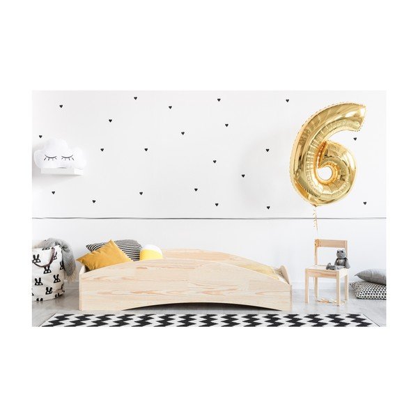Letto per bambini in legno di pino BOX 6, 90 x 140 cm - Adeko-image-2