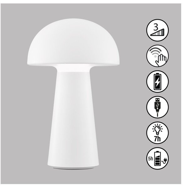Lampada da tavolo dimmerabile a LED bianchi con sensore di movimento (altezza 22 cm) Viga - Fischer & Honsel-image-1