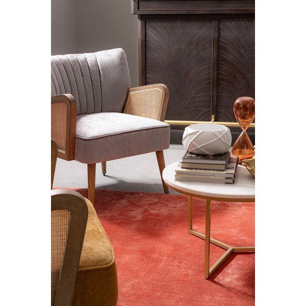 Poltrona grigia con rivestimento in velluto Virna – Bizzotto-image-1