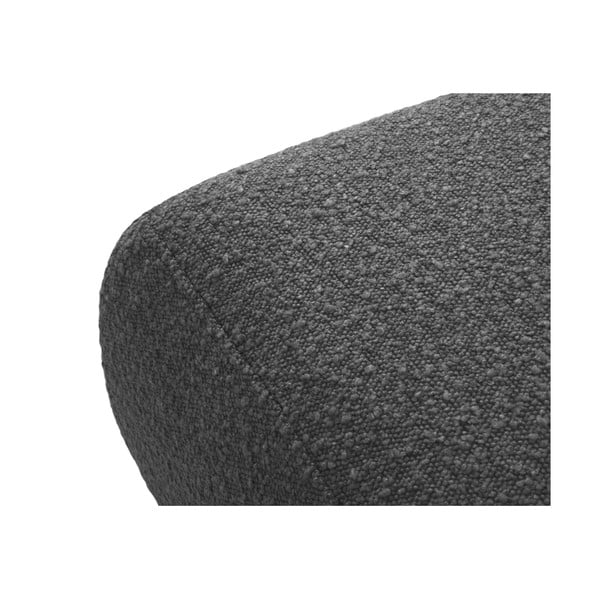 Sgabello grigio scuro in tessuto bouclé Molino - Micadoni Home-image-2