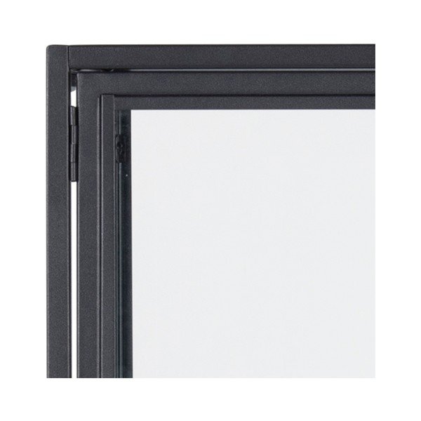 Vetrina in metallo nero 77x150 cm Seaford - Actona-image-1