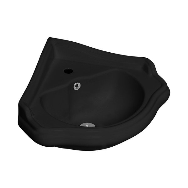 Lavabo nero in ceramica 57,5x58 cm Retro – Sapho