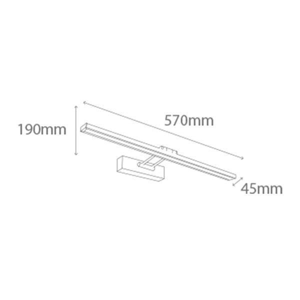 Lampada da parete con luce LED in argento Picabia - SULION-image-2