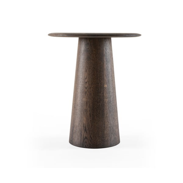 Tavolino rotondo in rovere massiccio ø 40 cm Mushroom – Gazzda-image-4