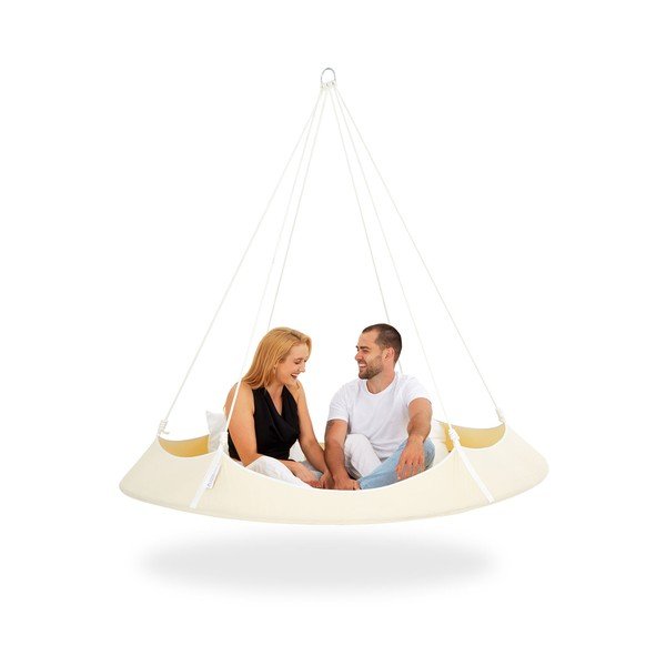Altalena da giardino color crema - Hangout Pod-image-2