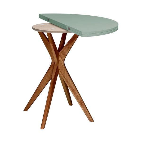 Tavolo da pranzo rotondo allungabile 45x90 cm Jubi – Ragaba-image-3